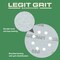 Legit Grit 5 Inch Sand paper Disc, 8-Hole, Mixed Grit - Sample, GRITS: 80/120/150/180/220 2 of each, 10PK LG5-8SAMP1-10 - alternate 7